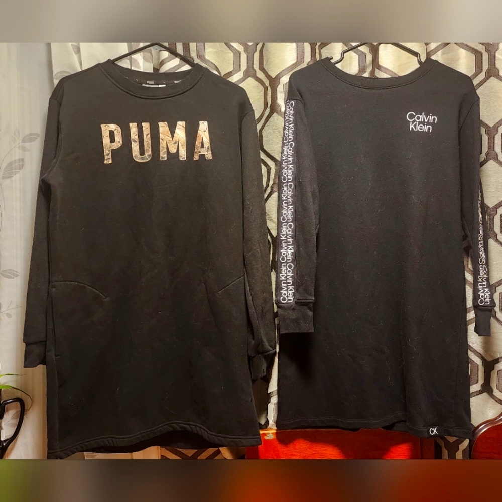 Puma & Calvin Klein  sweater dresses